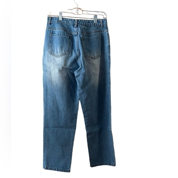 NEW Gilli Light Blue Denim High Rise Baggy Wide Leg Jeans - Picture 3 of 3